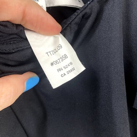 Trina Turk Off the Shoulder One-Piece Swimsuit Black 6 - Picture 9 of 10